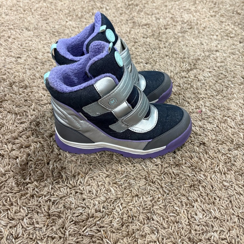 Stride Rite M2P Everest Purple Silver Snowboots 3